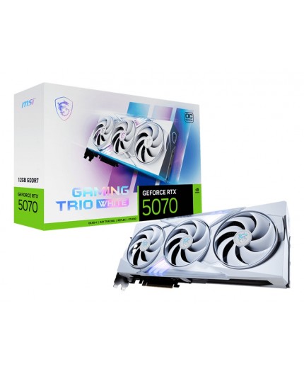 MSI GAMING GeForce RTX 5070 12G TRIO OC WHITE NVIDIA 12 GB GDDR7