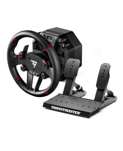 Thrustmaster T598 Nero, Rosso USB Sterzo + Pedali PC, PlayStation 4, PlayStation 5
