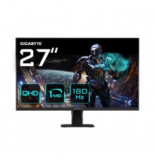 GIGABYTE GS27QA 27" Monitor da Gioco QHD - 2560 x 1440 (QHD), 180Hz, 1ms, 300 cd m2, FreeSync, HDR Ready, HDMI 2.0, Displayport