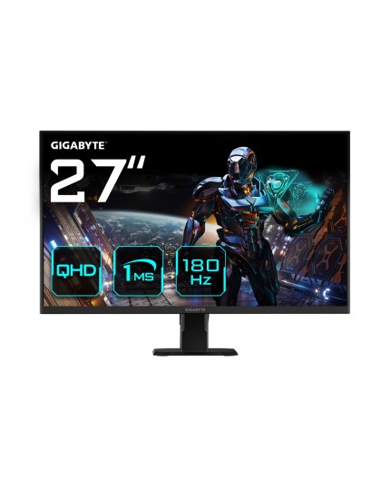 GIGABYTE GS27QA 27" Monitor da Gioco QHD - 2560 x 1440 (QHD), 180Hz, 1ms, 300 cd m2, FreeSync, HDR Ready, HDMI 2.0, Displayport
