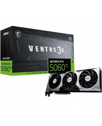 MSI VENTUS GeForce RTX 5060 TI 16G 3X OC NVIDIA 16 GB GDDR7