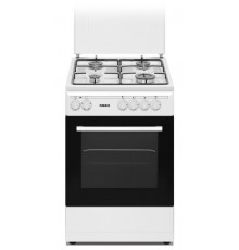 Nikkei Italia SN554WE cucina A Elettrico Gas Nero, Bianco