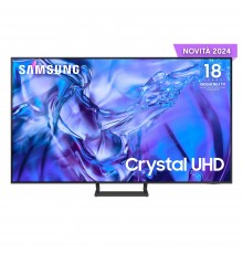 Samsung TV Crystal UHD 4K 75” UE75DU8570UXZT Smart TV Wi-Fi Titan Gray 2024, Processore Crystal 4K, 4K Upscaling, AirSlim
