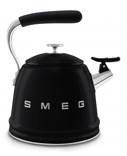 Smeg Bollitore con fischio 50's Style - Nero LUCIDO - WKF01BL