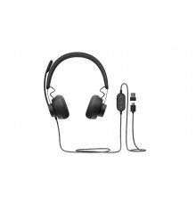 Logitech 981-000875 cuffia e auricolare Cablato A Padiglione Musica e Chiamate USB tipo-C Grafite