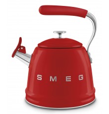 Smeg Bollitore con fischio 50's Style - Rosso LUCIDO - WKF01RD