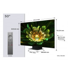 TCL C79K Serie Smart TV QD-MiniLED 4K 50" 50C79K, audio Onkyo 2.0, Dolby Vision IQ & Atmos, Google TV