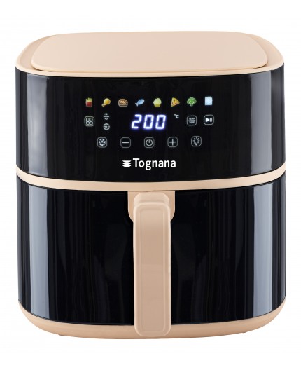 Tognana Porcellane D2DFA05IRCH friggitrice Singolo 8 L Indipendente 2000 W Friggitrice ad aria calda Nero, Champagne Tognana Porcellane D2DFA05IRCH friggitrice Singolo 8 L Indipendente 2000 W Friggitrice ad aria calda Nero, Champagne