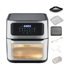 Zephir ZHC121N friggitrice Singolo 12 L 1800 W Friggitrice ad aria calda Nero, Acciaio inox