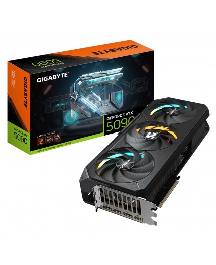 GIGABYTE GeForce RTX 5090 GAMING OC 32G Scheda Grafica - 32GB GDDR7, 512 bit, PCI-E 5.0, 2550MHz Core Clock, 3 x DP 2.1a, 1 x GIGABYTE GeForce RTX 5090 GAMING OC 32G Scheda Grafica - 32GB GDDR7, 512 bit, PCI-E 5.0, 2550MHz Core Clock, 3 x DP 2.1a, 1 x