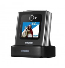 Brondi AMICO TUO 4G 6,1 cm (2.4") Nero, Metallico Telefono per anziani