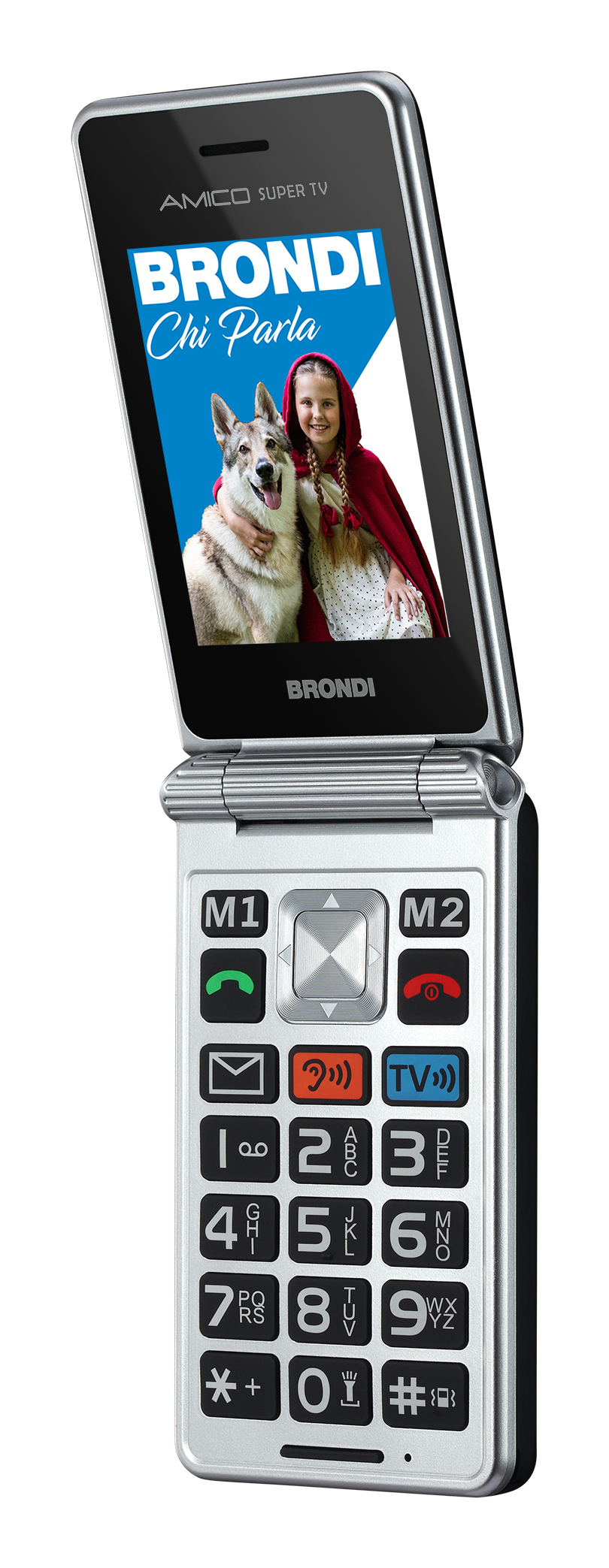 Brondi 10282060 cellulare 7,11 cm (2.8") 119 g Nero, Argento Telefono