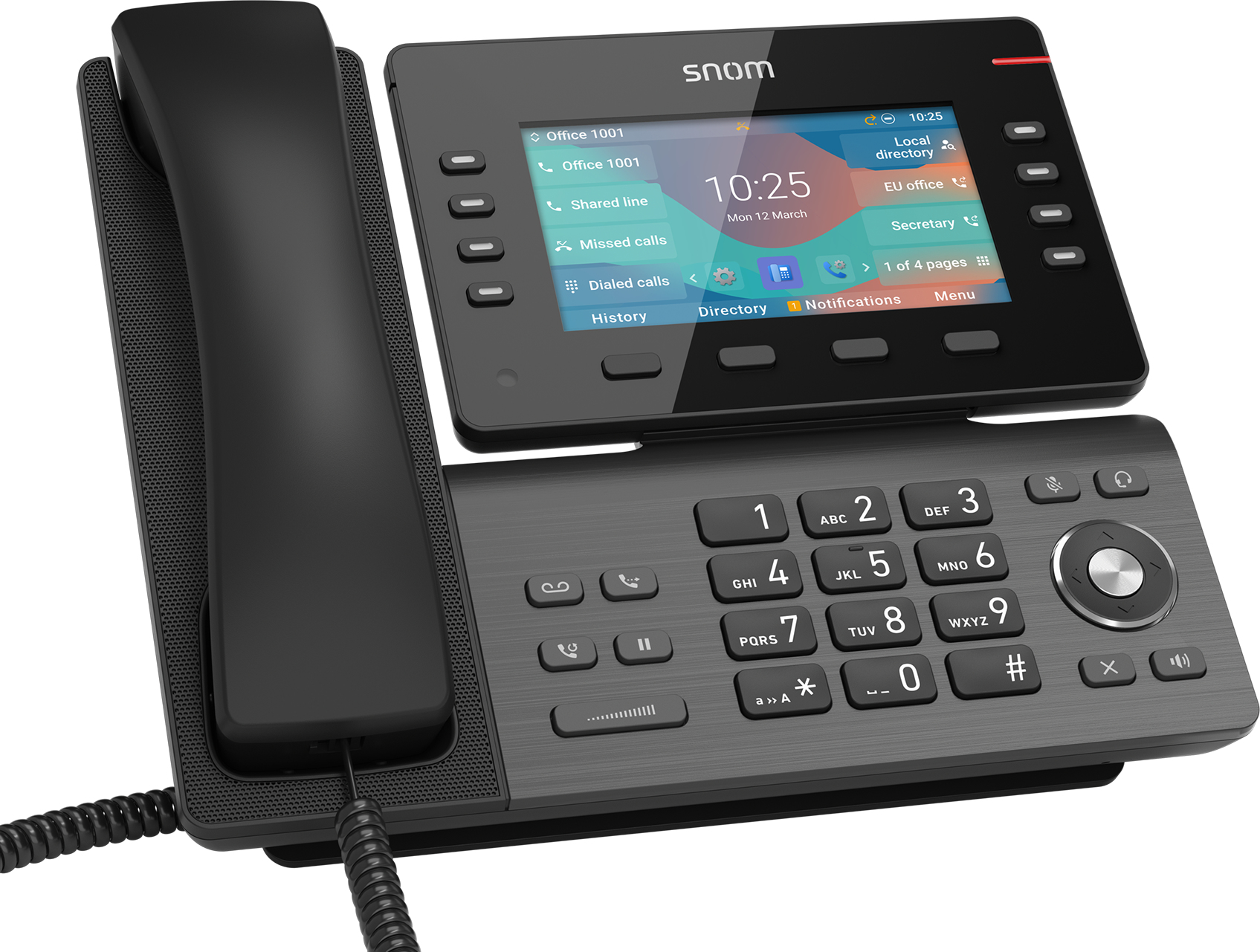 Snom D862 telefono IP Nero LCD