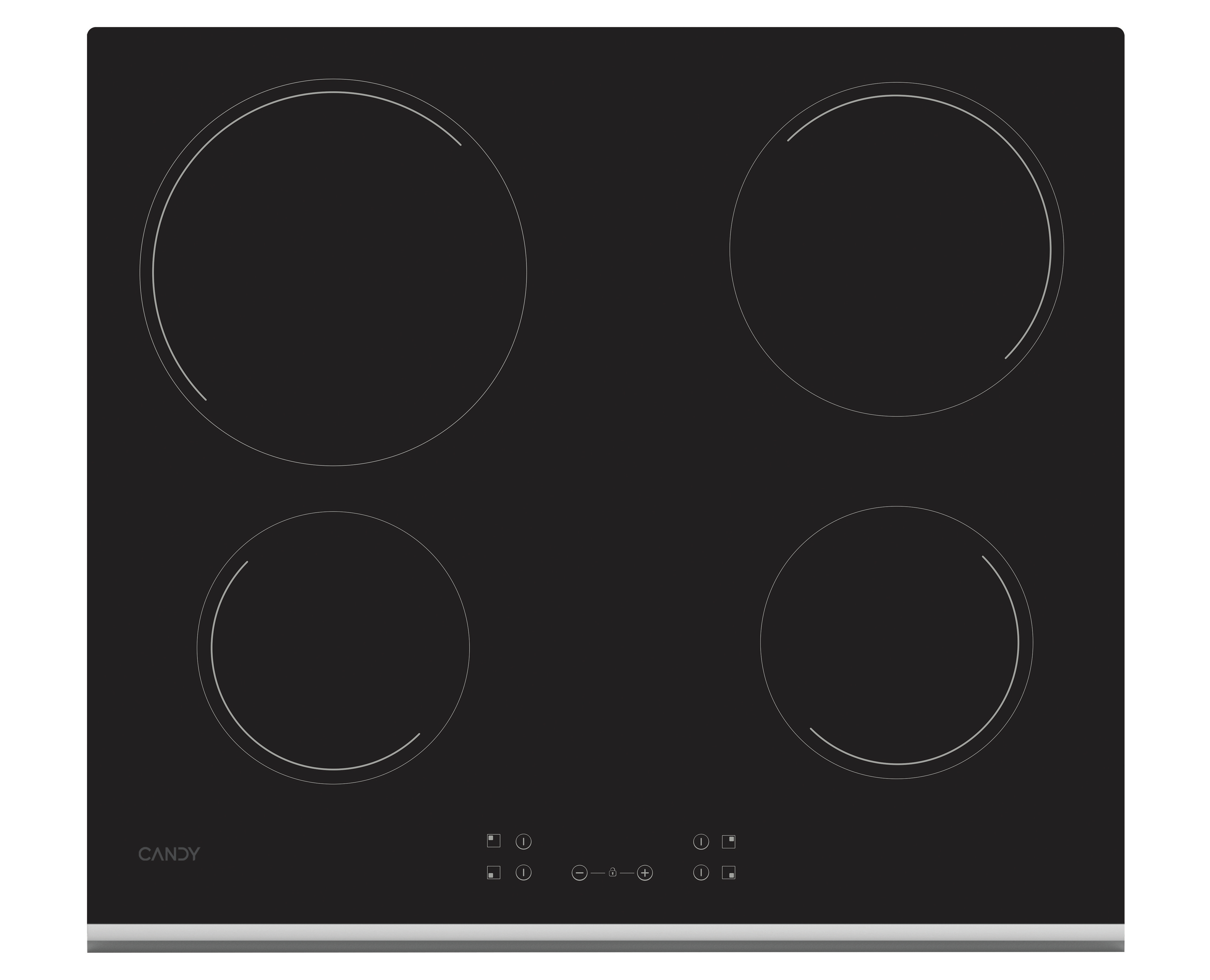 Candy Timeless CH64XB Nero Da incasso 59 cm Ceramica 4 Fornello(i)