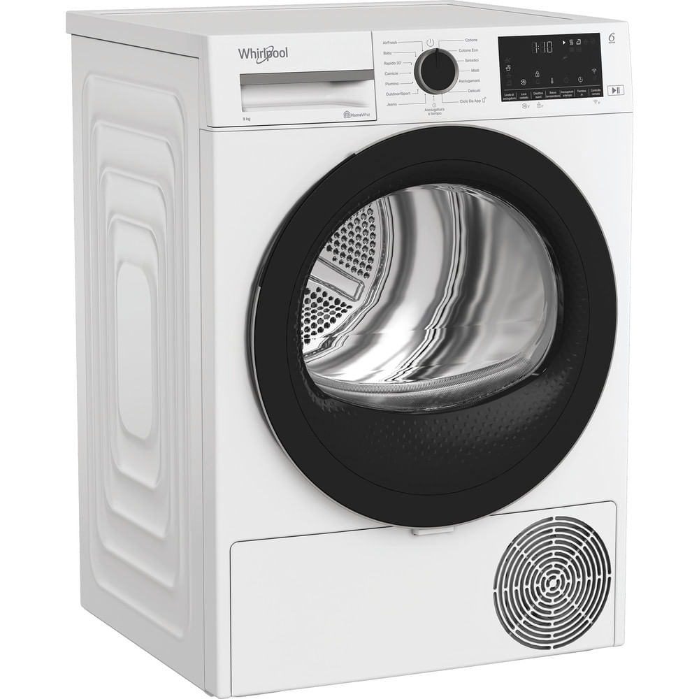 Whirlpool C WD 93M WBS IT, Capacità 9kg, classe D, colore White, Displ