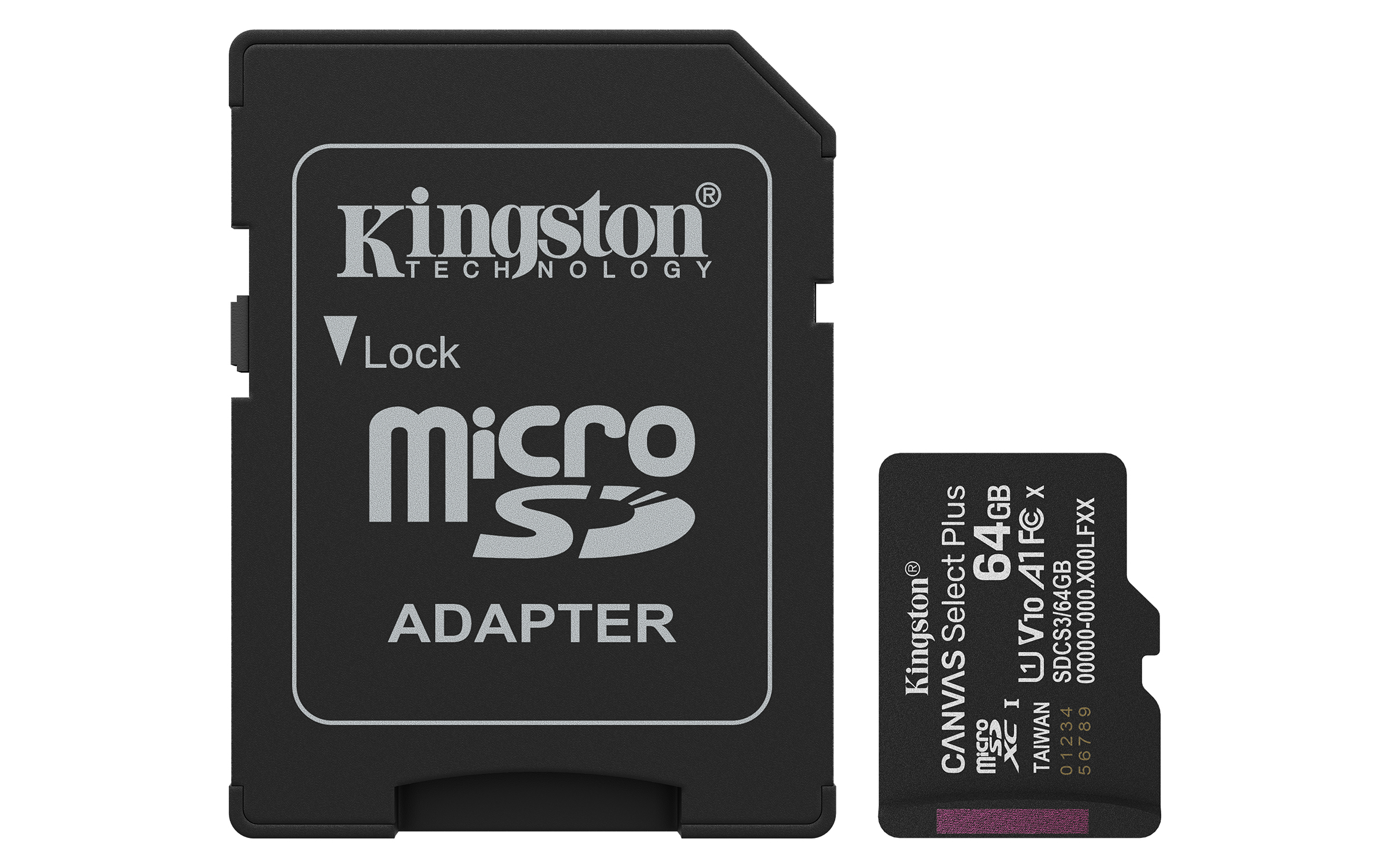 Kingston Technology 64GB microSDXC Canvas Select Plus Gen3 100MB/s A1