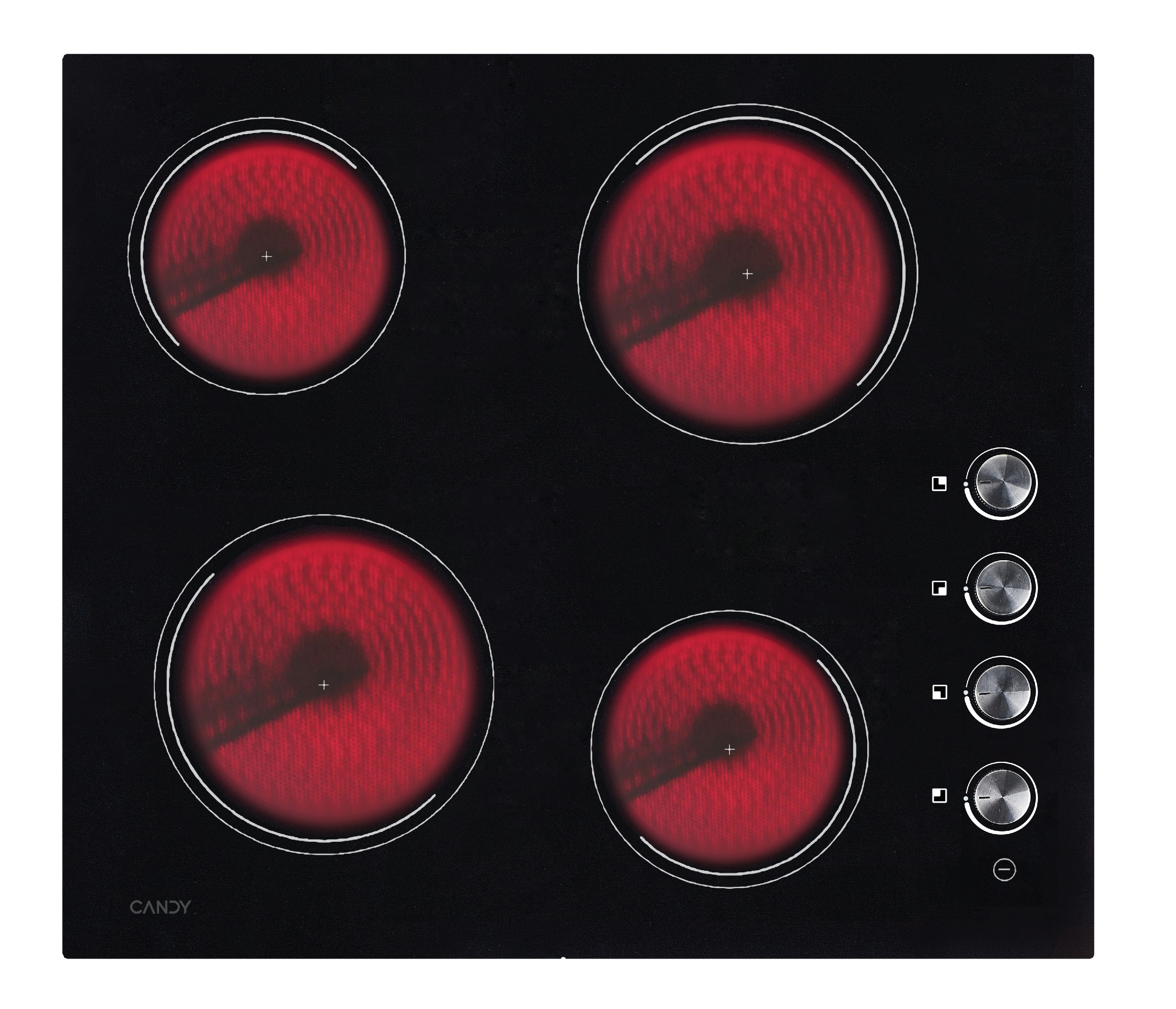 Candy Idea CHK46C Nero Da incasso 58 cm Ceramica 4 Fornello(i)