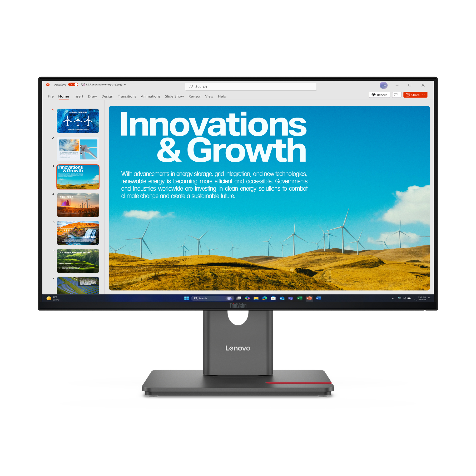 Lenovo ThinkVision P24QD-40 LED display 60,5 cm (23.8") 2560 x 1440 Pi