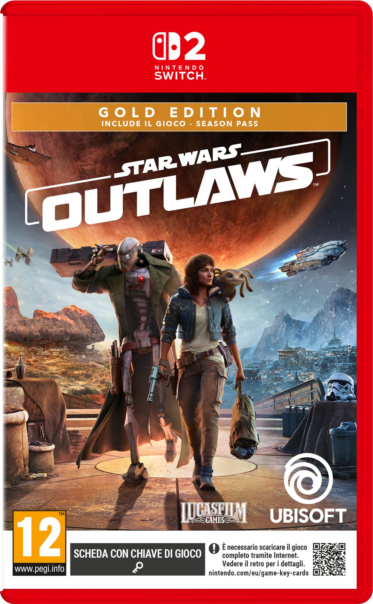 Ubisoft Star Wars Outlaws Gold Edition Oro Tedesca, Inglese, ESP, Fran