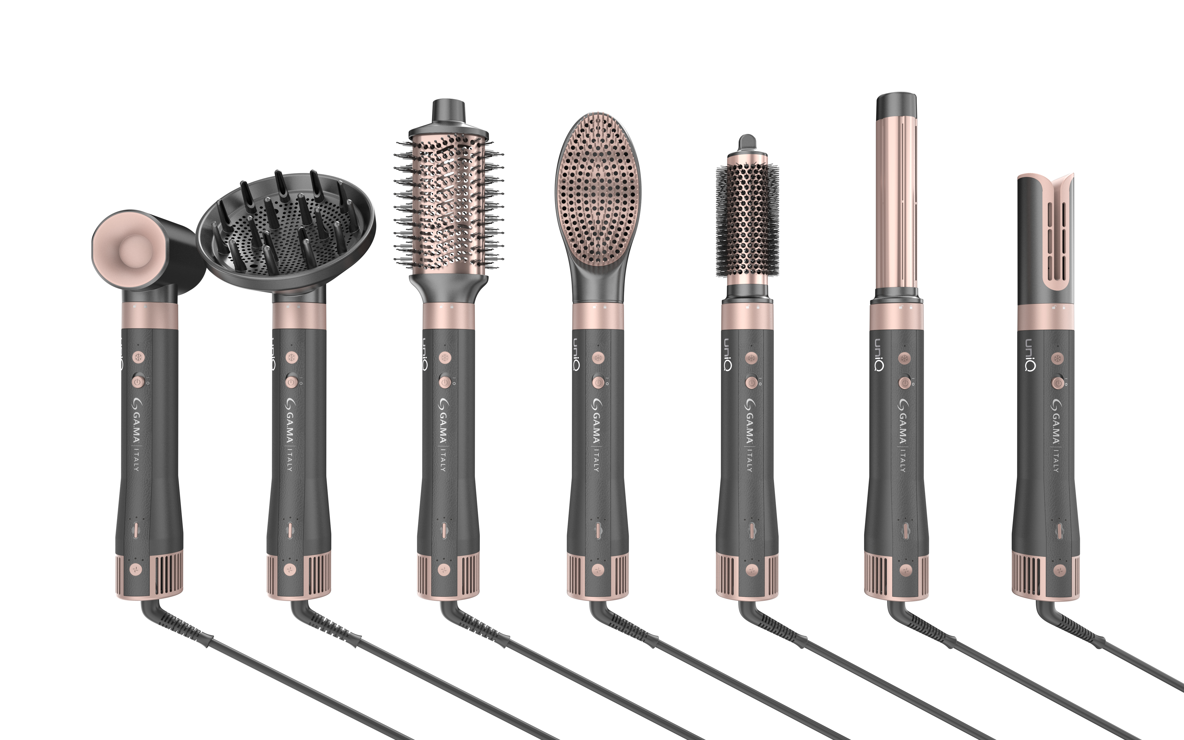 GA.MA Multistyler UniQ Vibrance, Asciuga, stira arriCcia e volumizza.