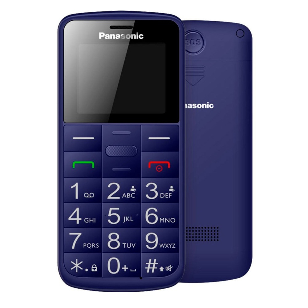 Panasonic KX-TU110EXC - Telefono per anziani, blu