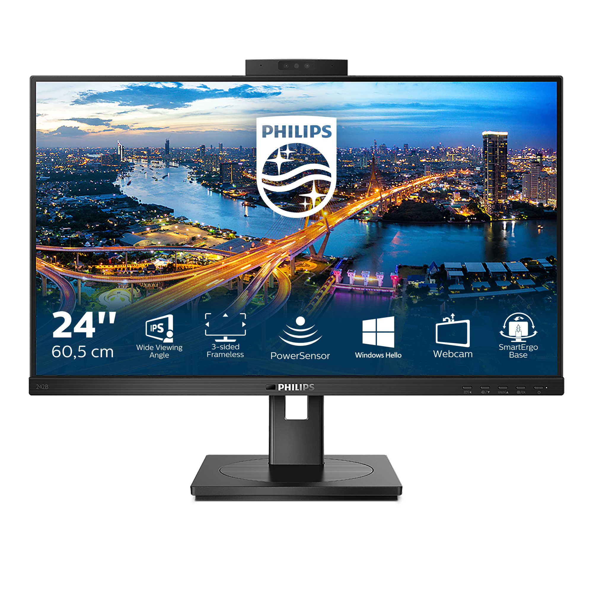 Philips B Line 242B1H/00 LED display 60,5 cm (23.8") 1920 x 1080 Pixel