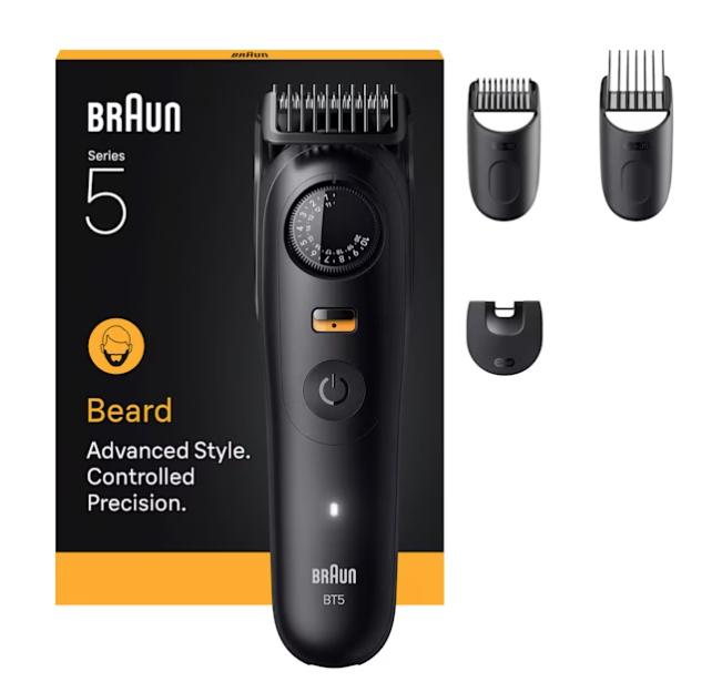 Braun BeardTrimmer 9 BT5520 regolabarba Batteria 40 2 cm Bagnato e sec