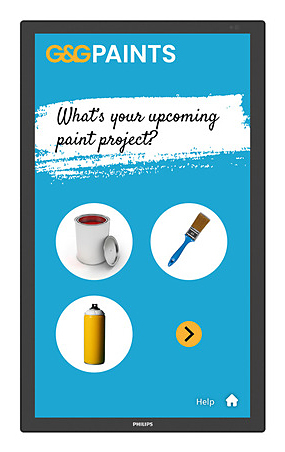 Philips 3000 series 24BDL3751T/00 visualizzatore di messaggi Pannello