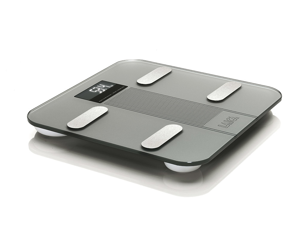 Laica PS7005 bilance pesapersone Rettangolo Grigio, Acciaio inox Bilan