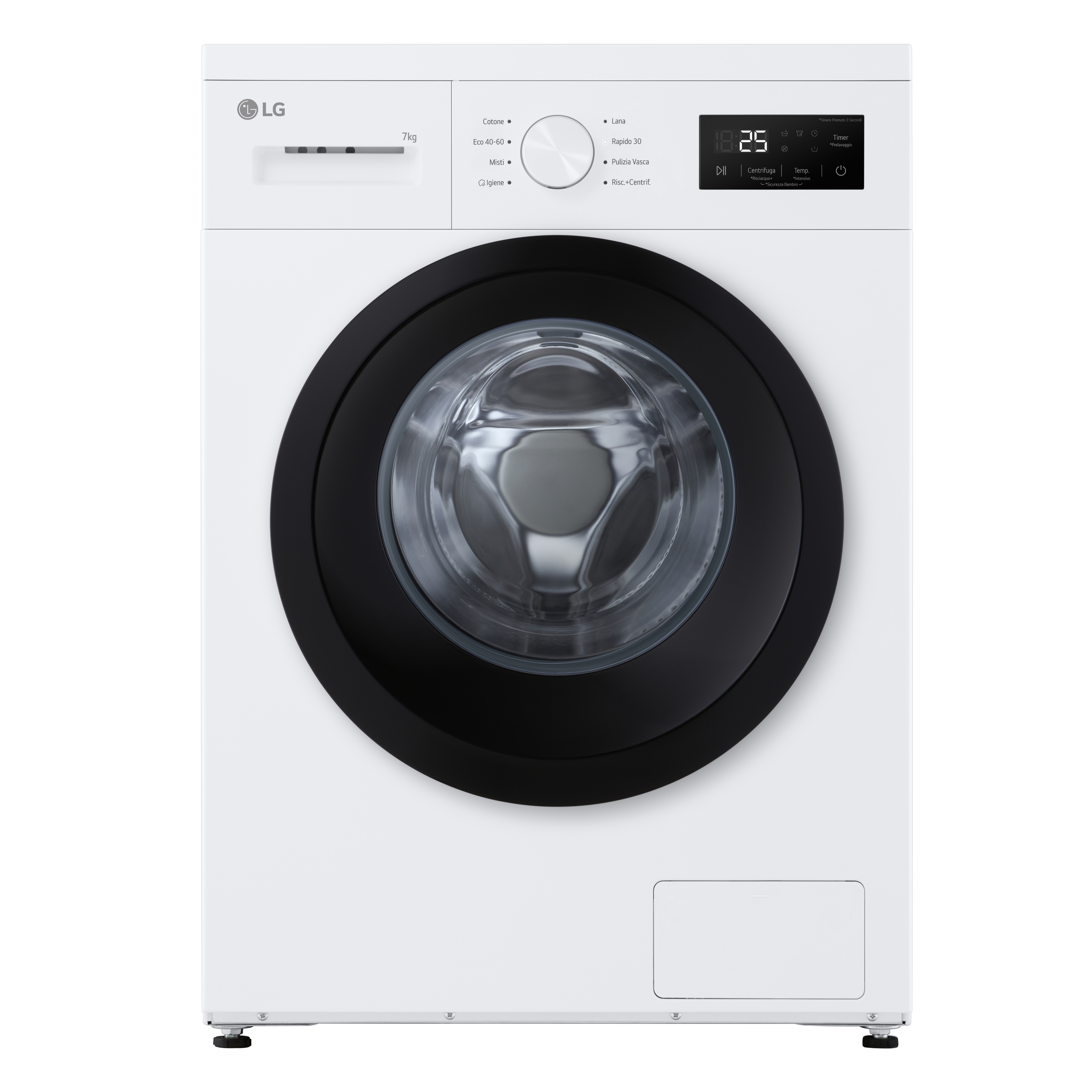 LG F4NA10S7NWK Lavatrice slim 7kg, Classe A, 1400 giri, Programma igie