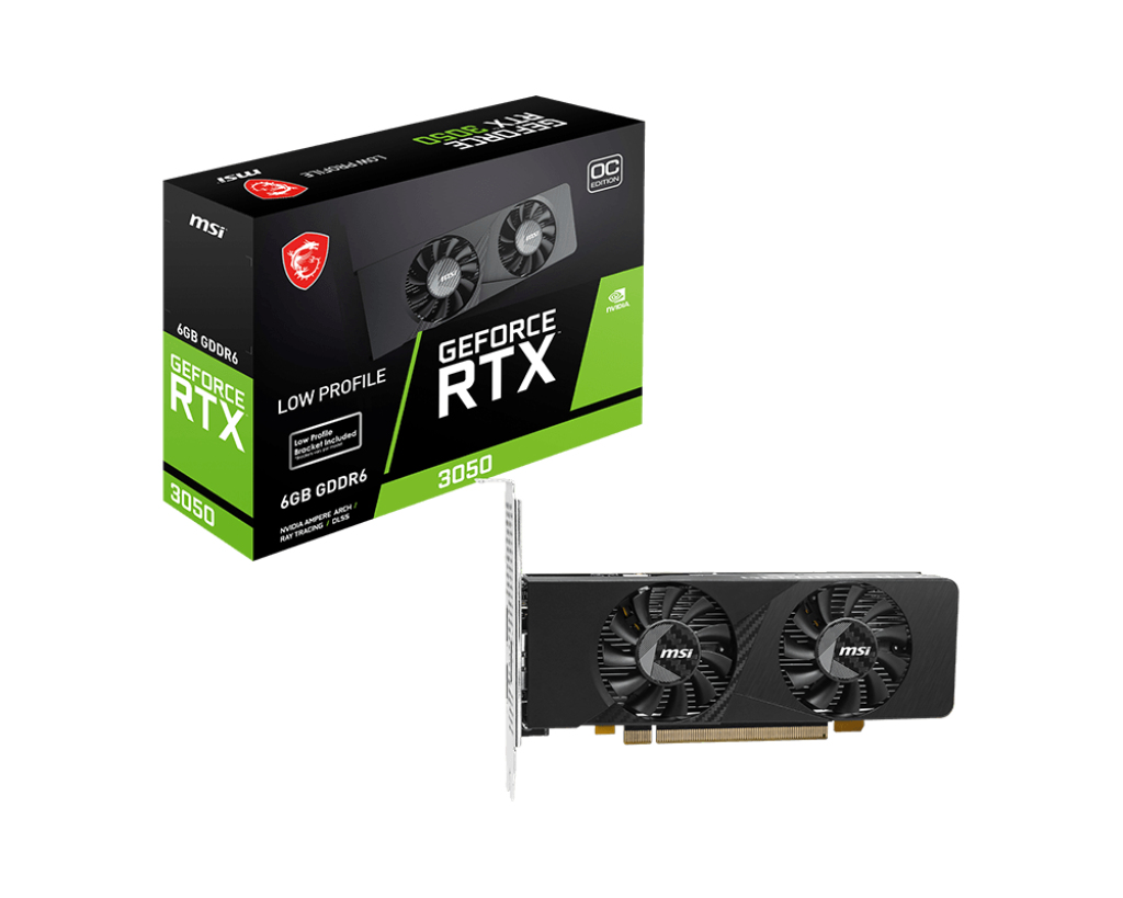 MSI GEFORCE RTX 3050 LP E 6G OC scheda video NVIDIA 6 GB GDDR6
