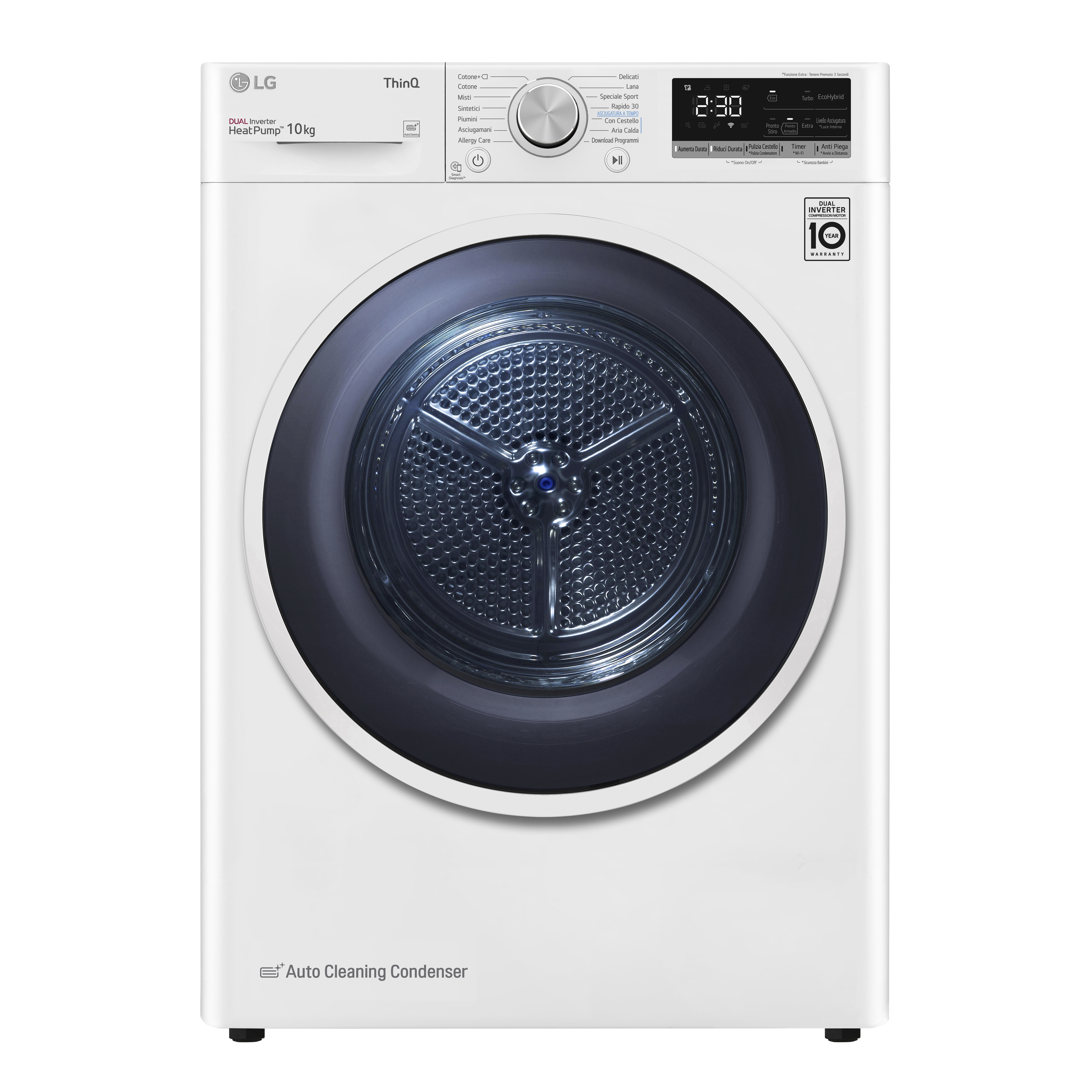 LG RH10V9AV4W asciugatrice Libera installazione Caricamento frontale 1