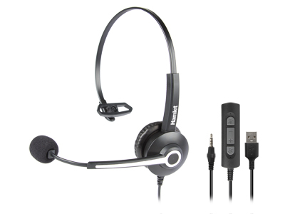 Hamlet HHEADM-UJM cuffia e auricolare Cablato A Padiglione Ufficio USB