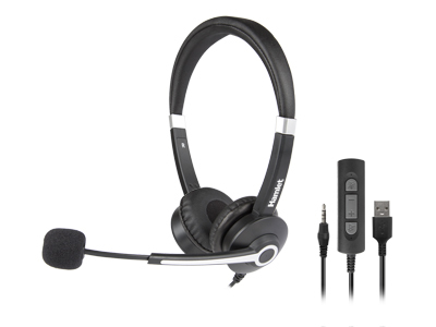 Hamlet HHEADM-UJS cuffia e auricolare Cablato A Padiglione Ufficio USB