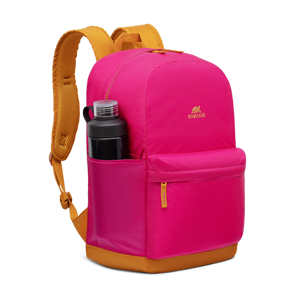 Rivacase 5561PINK zaino Zaino casual Rosa, Giallo Poliestere
