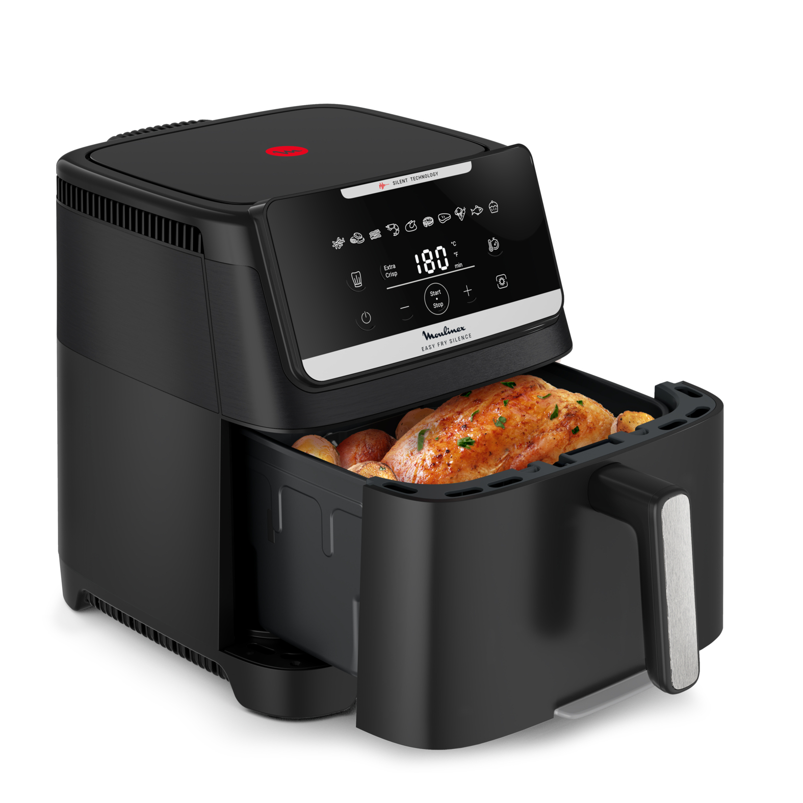 Moulinex EZ8428 Easy Fry Silence 7L, Friggitrice ad aria, Silenziosa,
