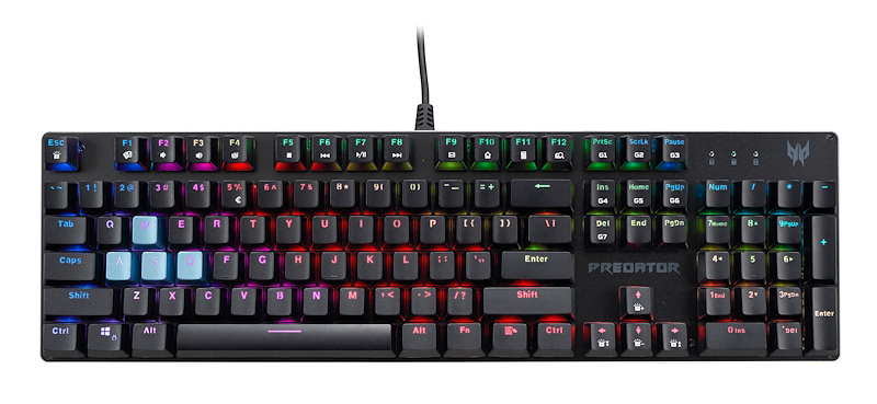Acer Predator Aethon 303 tastiera Gaming USB QWERTY Italiano Nero