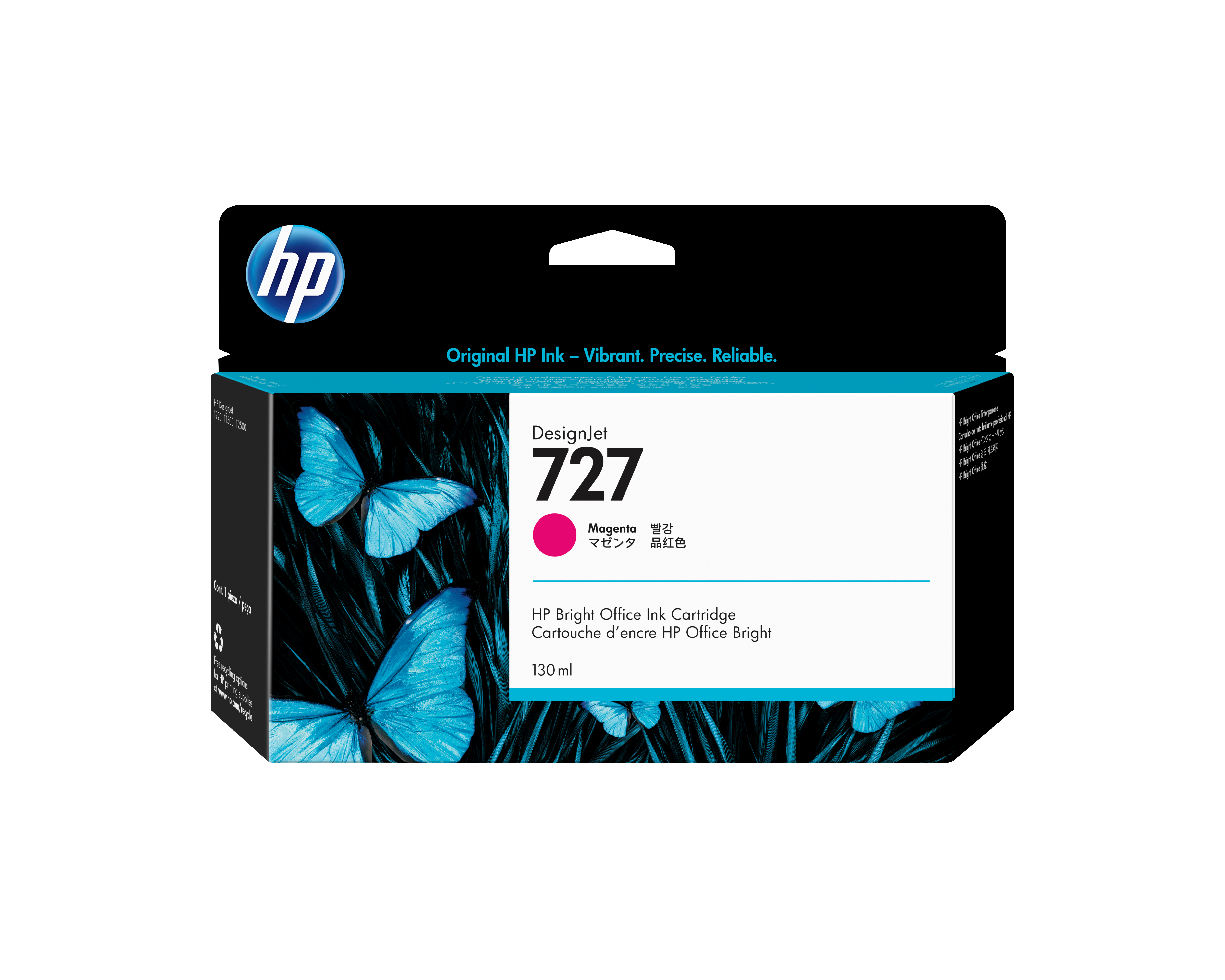 HP Cartuccia inchiostro magenta DesignJet 727, 130 ml