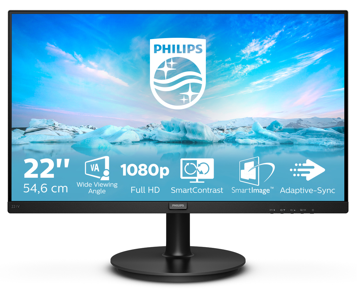 Philips V Line 221V8/00 Monitor PC 54,6 cm (21.5") 1920 x 1080 Pixel F
