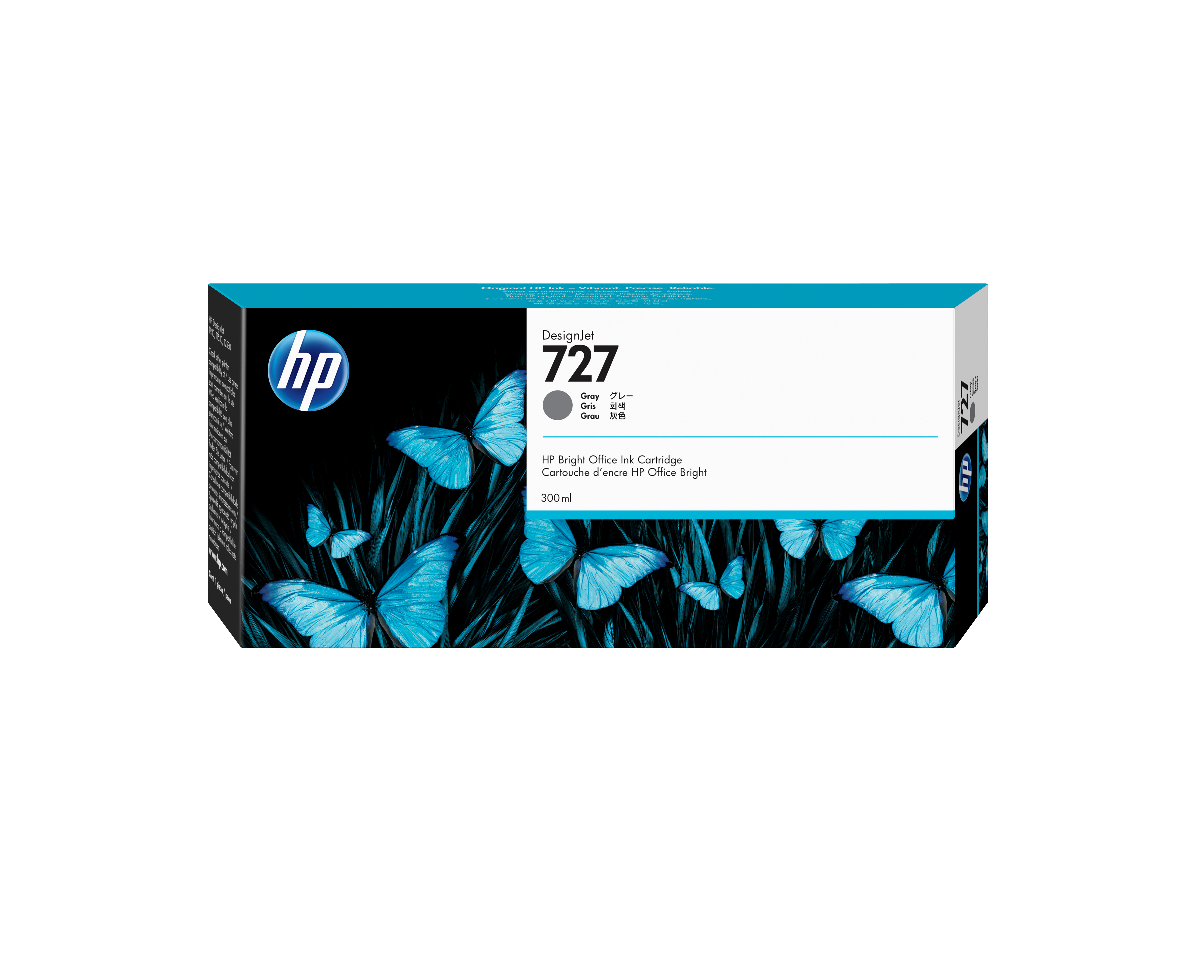 HP Cartuccia inchiostro grigio DesignJet 727, 300 ml