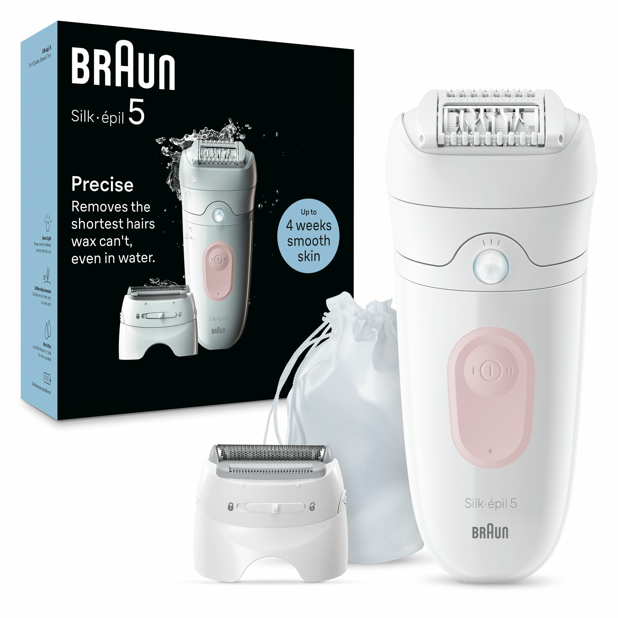 Braun Silk-épil 5 5-030, Epilatore Elettrico Donna, Per Una Epilazione