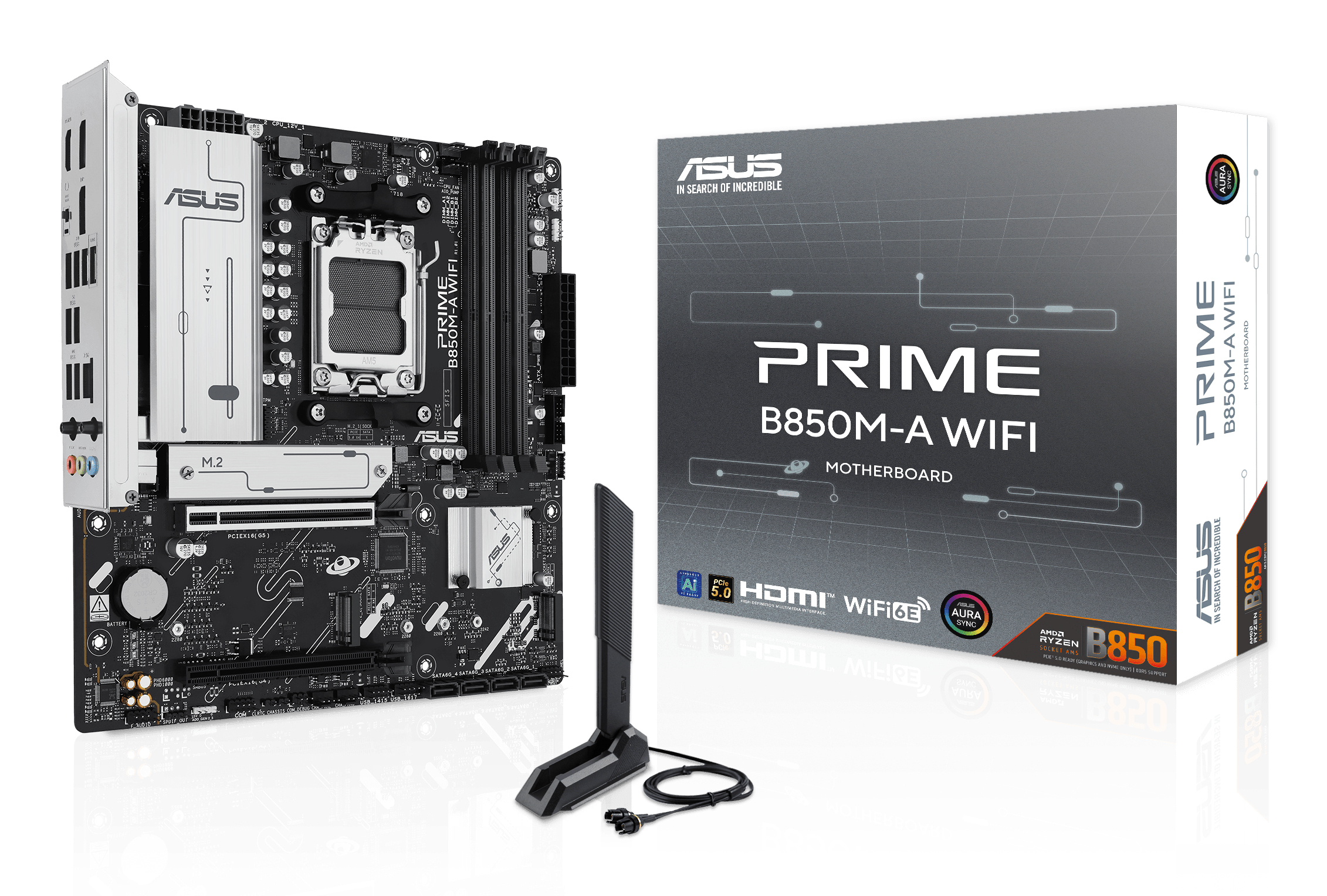 ASUS PRIME B850M-A WIFI AMD B850 Socket AM5 micro ATX