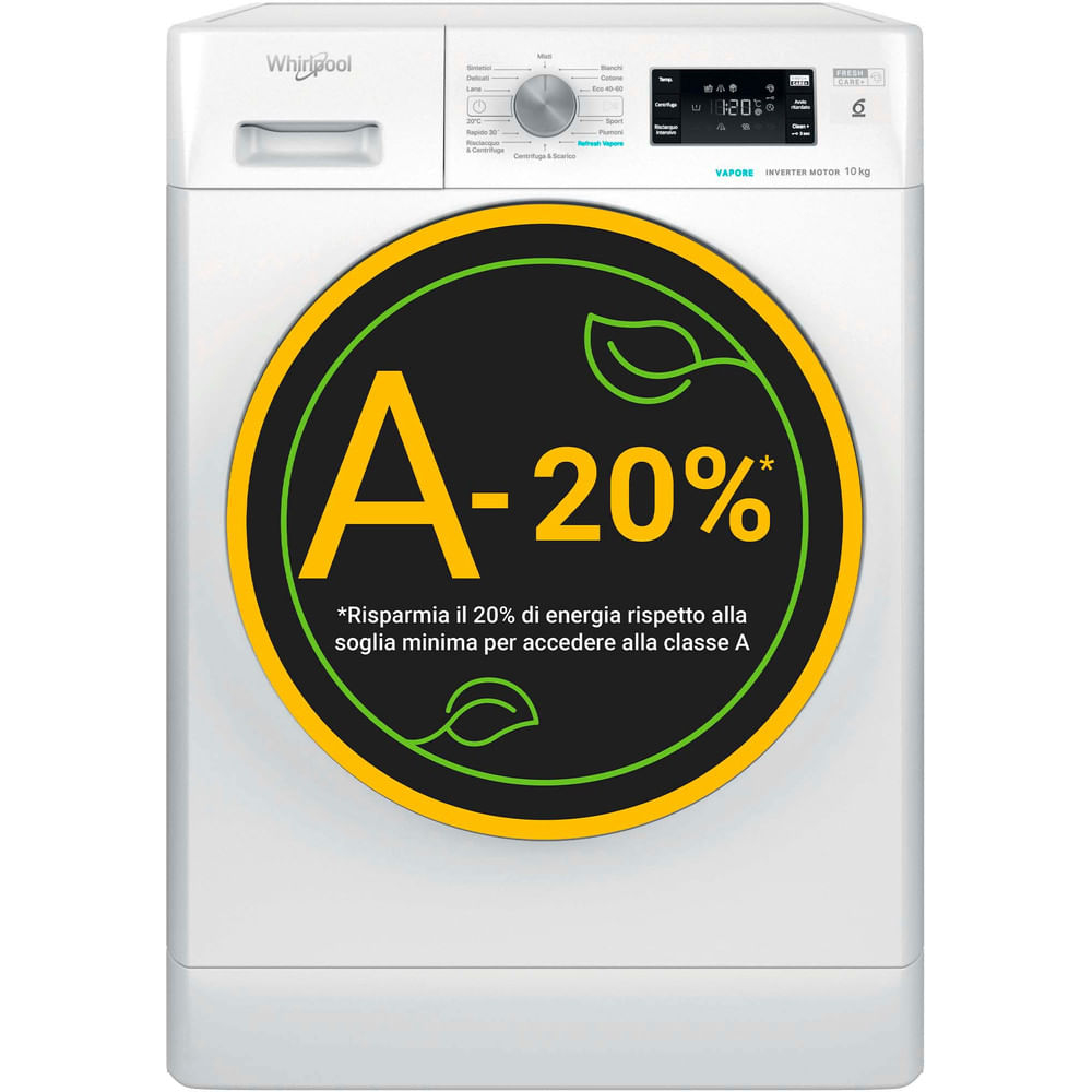Whirlpool Lavatrice a libera installazione - FFB 1048 BSV IT