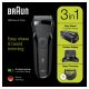 Braun Series 3 Shave&Style 300BT Rasoio Da Barba Elettrico Da Uomo, Nero