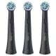Oral-B Testine di Ricambio iO Series Ultimate Clean Black, testine rotonde di ricambio originali, con setole CrissCross per pulizia e rimozione della placca avanzate e in profondità, 3