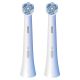 Oral-B Testine di Ricambio iO Series Ultimate Clean, testine rotonde di ricambio originali, con setole CrissCross per pulizia e rimozione della placca avanzate e in profondità, 2