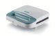 Ariete 1971 Tostiera Breakfast, Piastra elettrica per toast, sandwich e panini, 750W, Piastre fisse grill, Rivestimento antiaderente, Posizione e riponimento verticale, White & Aegean Teal