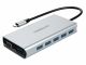 Mediacom MD-C317 replicatore di porte e docking station per laptop USB 3.2 Gen 1 (3.1 Gen 1) Type-C Alluminio