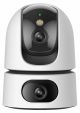 Imou Ranger DUAL 6MP (3MP+3MP) Telecamera WiFi Interno con Doppia Lente, 360°PTZ Telecamera da Interno, Rilevamento Umano, Tracciamento Intelligente, Visione Notturna a Colori, Modalità Privata 2,4ghz