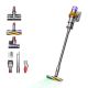 Dyson V15 Detect Absolute Aspirapolvere a bastone 2 in 1 Senza sacchetto Nichel, Acciaio inox, Giallo